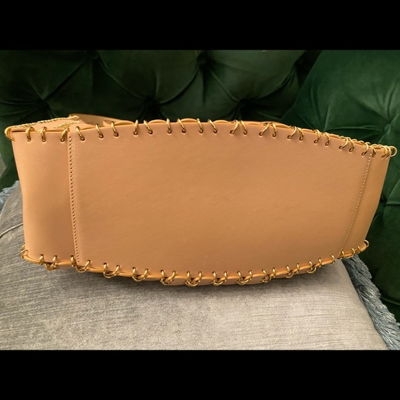 Paco Rabanne leather hobo bag with gold grommets - Picture 3 of 7